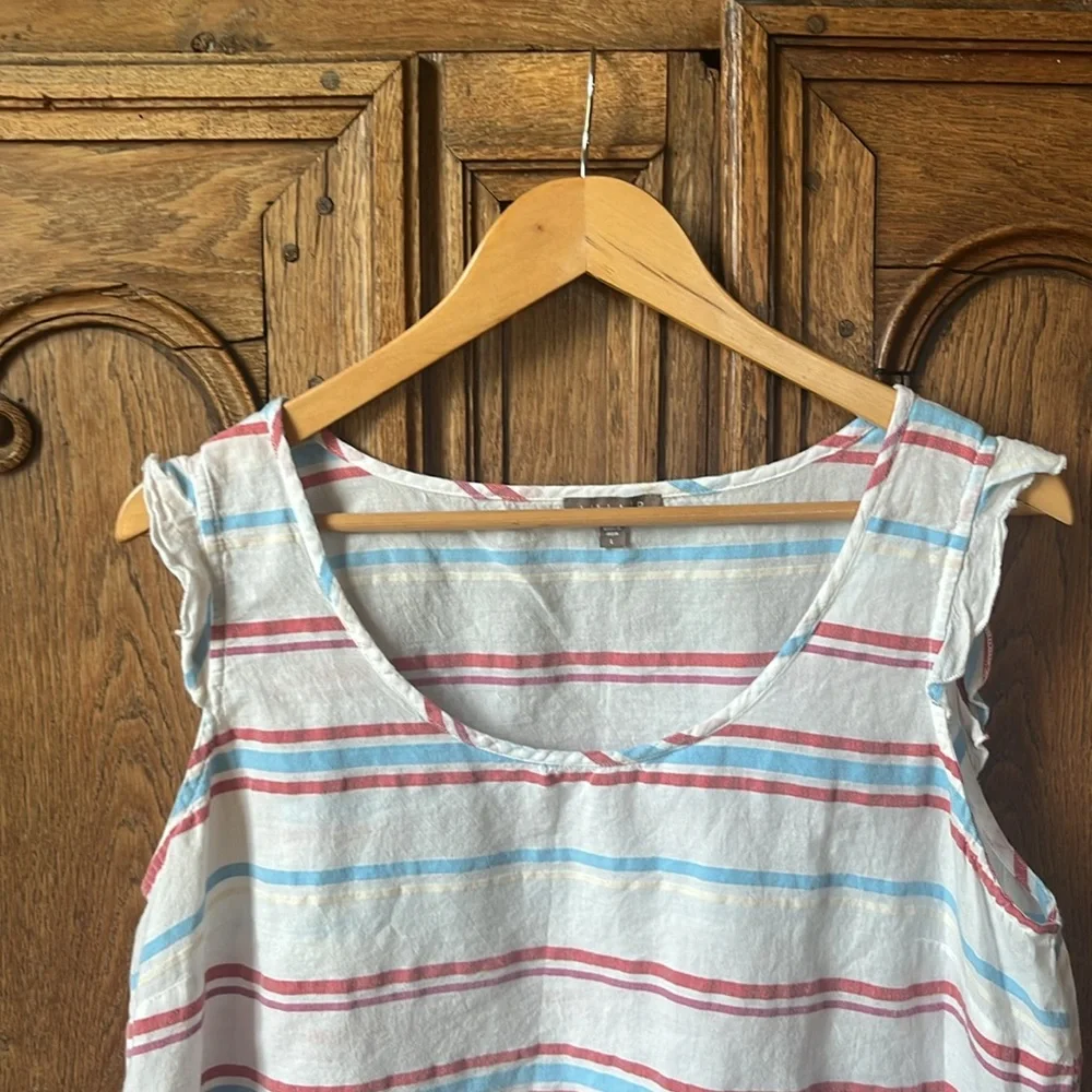 Lilla P The Perfect Stripe Linen Top - Picture 4 of 6
